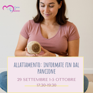 Allattamento: informate fin dal pancione 29/09/2026